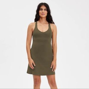 Girlfriend Collective Fern Lola V-Neck Dress XS NWT